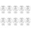 Plastic tilt spring stop, single-hole rope ties, 10 pieces 2