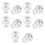 Plastic tilt spring stop, single-hole rope ties, 10 pieces 3