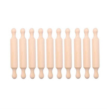 7 cm long wooden mini rolling pin compatible with kitchen, baking, children's bags, fondant and pastry