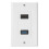 1x θηλυκό καλώδιο επέκτασης τοίχου 2 θυρών HDMI + USB 3.0 1