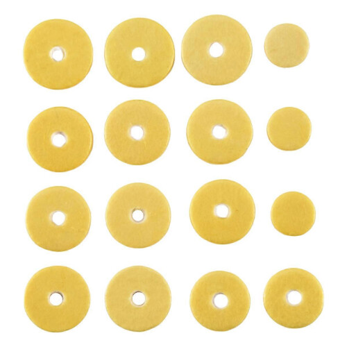 16 durable, high-quality replacement leather pads for flutes and wind instruments