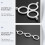 20x White plastic curtain rings, 25mm inner diameter 4