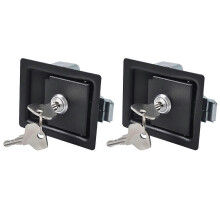 2 pieces trailer toolbox locks, door paddle handle latches, anti-theft paddle locks compatible with motorhomes, campers, trucks