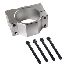 Spindle clamp motor mount, aluminum mounting clamp with 4 screws compatible with CNC engraving machine motor Mo