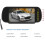 7-inch LCD car rearview mirror, parking display, 2 AV inputs, reversing assist, reverse gear function 4