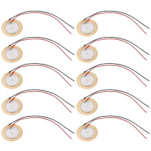 10 Stücke Piezoelektrik Piezo-Keramik-Wafer-Platte Durchmesser 27mm für Summer Lautsprecher