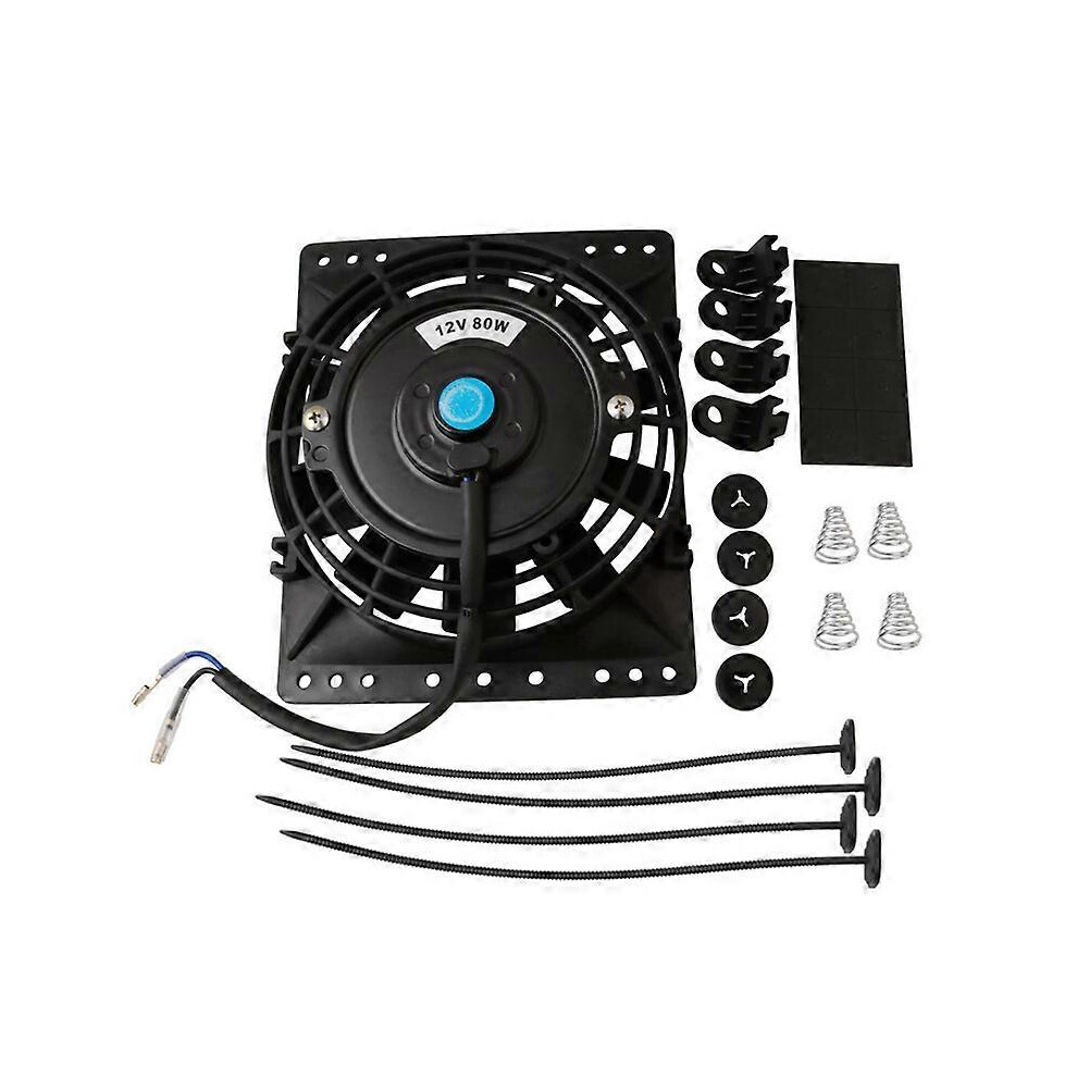 6-Inch Slim 650Cfm Heatsink Fan Universal Slim Pull Push 12V 80W Direct Replacement Electric 8317481551337