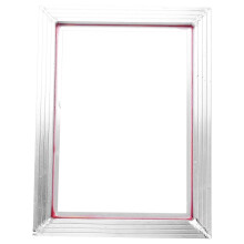 Marco de serigrafía de aluminio A3 (31 x 41 cm) con malla de poliéster blanco sedoso 43T para alta precisión