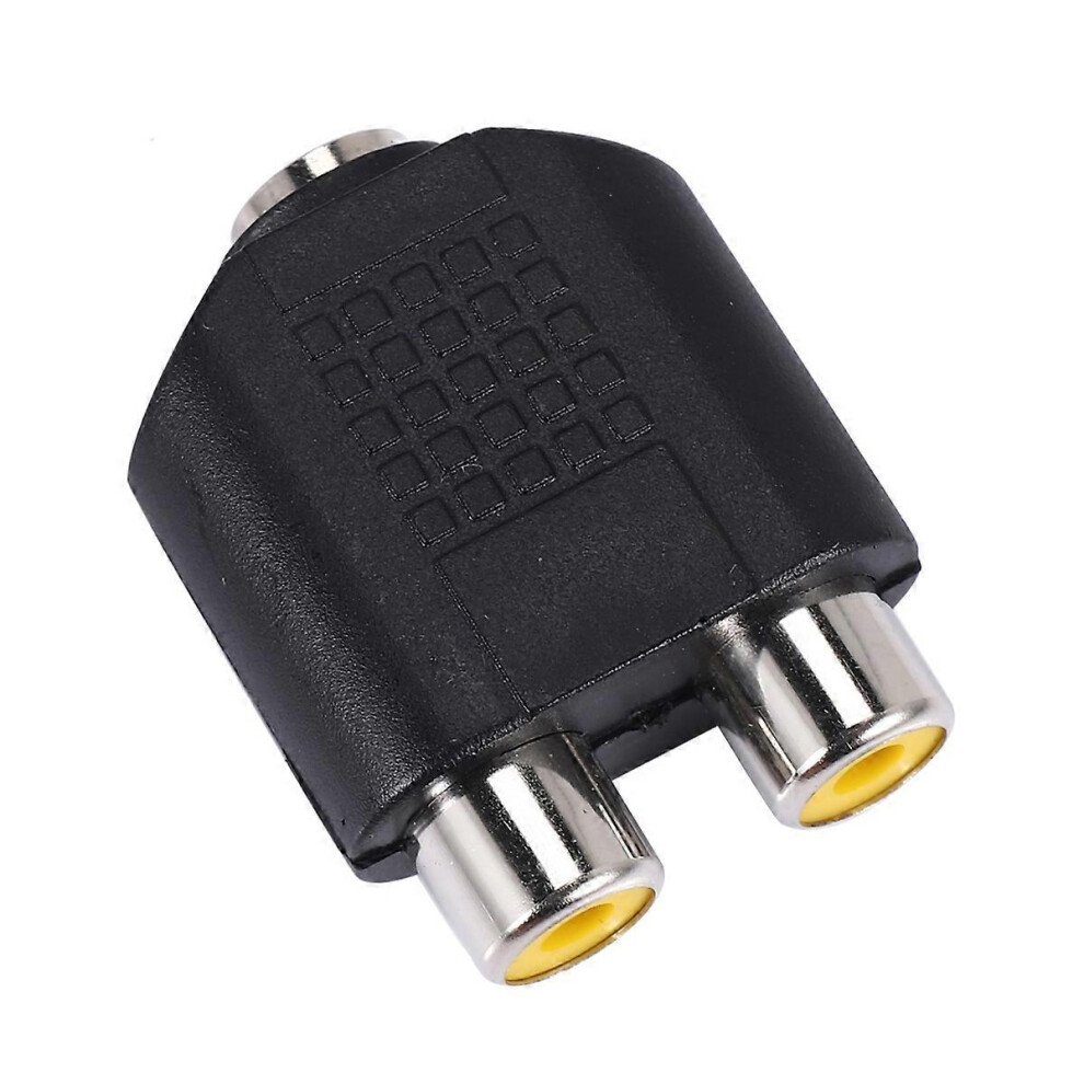 3.5Mm Female Jack To Dual Rca Female Phono Adapter Connector 8438247605399