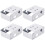 4 blind rail brackets, 2-inch flat mounting brackets for top rail (white) 2