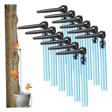 12-delige set voor het doseren van ahornsiroop met 61 cm lange slangen, accessoires voor ahornsiroop en een hoogwaardige antislip doseerdop.