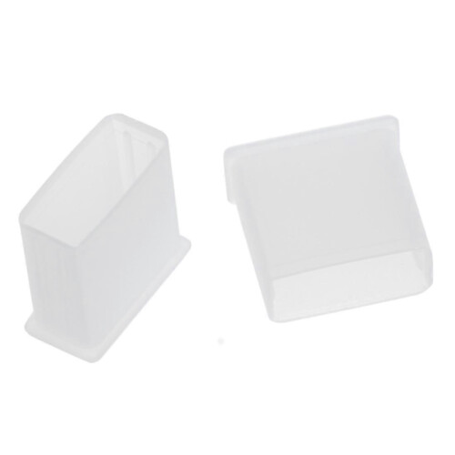 10 pieces clear plastic USB Type-A plug dustproof plug stopper protective caps 2