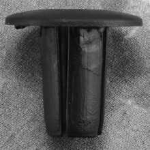 100 black plastic rivets for car doors, 5mm holes.