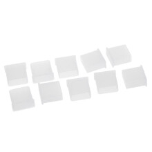 10 pieces clear plastic USB Type-A plug dustproof plug stopper protective caps