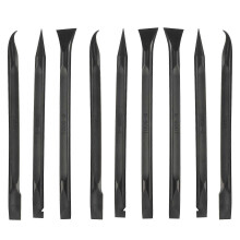 9-delige krasvrije plastic schoonmaakset, penvormige schoonmaaktools, multifunctioneel