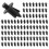100 black plastic rivets for car doors, 5mm holes. 2