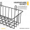 wire baskets, wall grid panel hanging wire baskets, wall storage and display baskets compatible with cabinet & 4