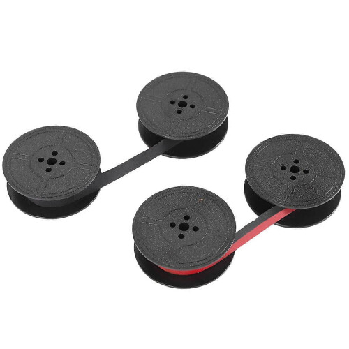 2-Pack Typewriter Ribbon Double Spool Typewriter Ribbon Ink Double Spools Ink Replacement Part compatible with Most Types 2