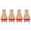 8 pieces Red+White RCA socket chassis High quality RCA CMC socket Phono copper plug Amp 5