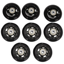 8 Inline-Skate Räder, Indoor/Outdoor Roller-Skate Räder, Ersatzräder mit Lager 64mm