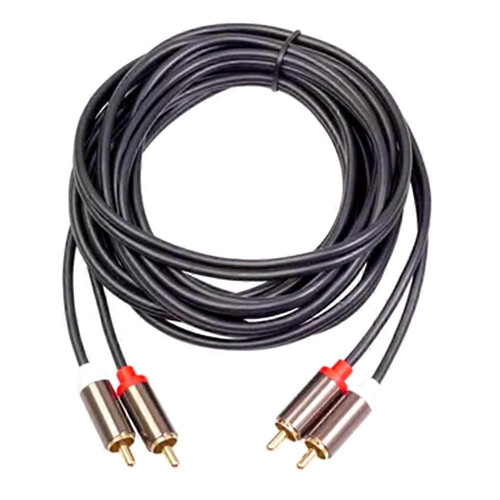 Vergulde RCA-audiokabel 2x RCA male