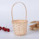 18 woven bamboo baskets, picnic baskets, practical flower covers, storage baskets, planters, wick 4