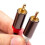 Vergulde RCA-audiokabel 2x RCA male 3