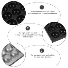 28-hole 4cm Takoyaki Hot Plate Non-stick Home Cooking Takoyaki Only Takoyaki Aluminum Plate