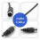 8-pins DIN audioadapterkabel male-male 4