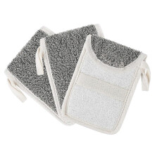 3-piece soap holder bag set, exfoliating soap bags, body scrub exfoliator sponge holder hanging bag