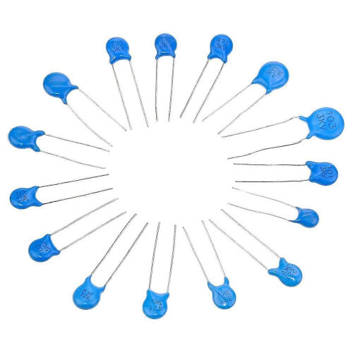 180pcs 15-value high-voltage DIP ceramic capacitor assortment 100PF-10000PF 3KV Ping 1