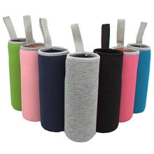 7-piece set of glass water bottle sleeves, 12 oz - 19 oz. Neoprene-insulated, foldable drinking bottle covers. Approx.