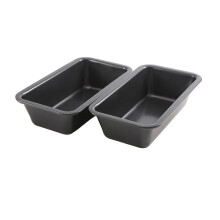 2-piece baking pan set compatible with bread, non-stick carbon steel bread pans, toast pans, cake and pie toast boxes