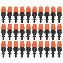 50-piece drip irrigation spray nozzle, water spray nozzle, 2-stage adjustable: water mist and water