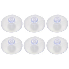 100 ventose trasparenti da 40 mm, ventose a fungo