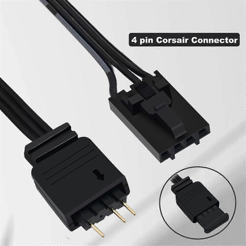 Καλώδια επέκτασης διαχωριστή ARGB 1 έως 4 για ARGB 5V 3 ακίδων σε Corsair Commander Core και iCUE Co 2