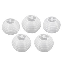 Sada 5 okrúhlych papierových lampášov s priemerom 10 cm (4 palce) na narodeniny, svadby, večierky, darčeky, umelecké a remeselné dekorácie.