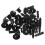 20 plastic screw rivets with 7mm hole for trim panel fixing clips 1