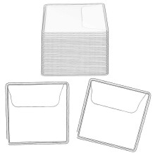 150 Pieces Simple Pocket Coin Flip Sleeves Coin Protector Sleeves Clear PVC Coin Protector Sleeves Plastic Coin Holders (
