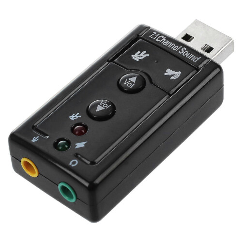 Εξωτερική κάρτα ήχου USB 7.1 καναλιών με προσαρμογέα ήχου
