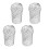 4 pcs. Gutter drain protector 3.5 inch aluminum leaf filter sieve expandable gutter drain Pro 1