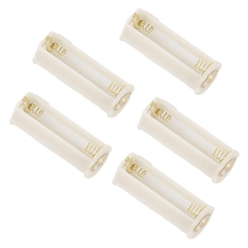 5 round 3x 1.5V AAA battery holder housing box white 2