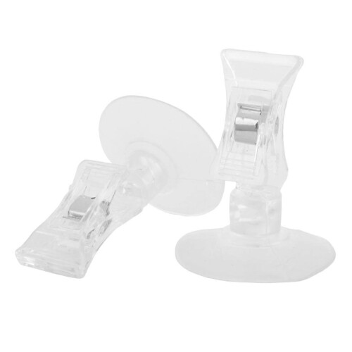 2 ventose da parete trasparenti da 47 mm 1