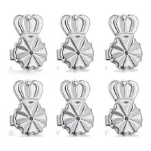 3 pairs of earring clasps, heavy earring clasps, adjustable, hypoallergenic and safe.