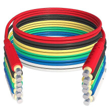 Cables de prueba magnéticos de silicona flexibles de 30 V CA, 5 A y 1 m (3,3 pies) para sensores e interruptores (paquete de 6) T10005