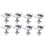8-pack solar panel mounting brackets, solar panel end clamps, center clamps compatible with PV solar panels 1