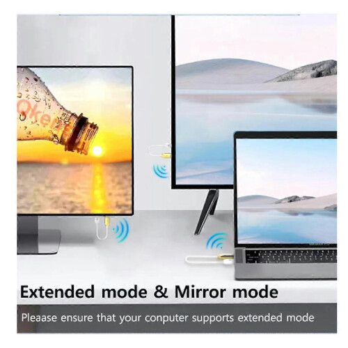 5G 30M Wireless HDMI Compatible Extender Cable Audio-Video Transmitter & Receiver Display Adapter compatible with 1