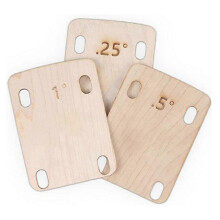 Three-piece guitar neck pad, made of solid maple, protective pad for bolt-on necks