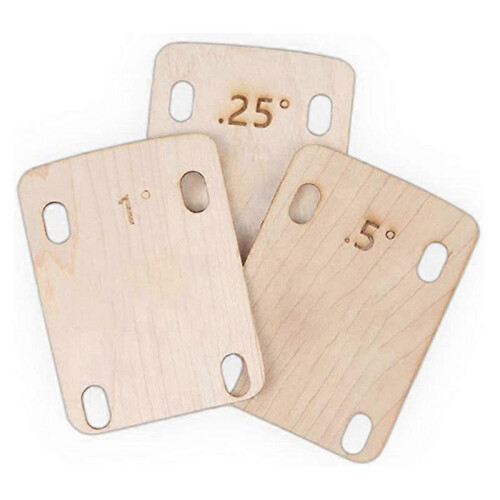 Three-piece guitar neck pad, made of solid maple, protective pad for bolt-on necks