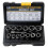 14-piece kit including nut extractors and worn nut removal tools, with hexagonal adapter extraction base. 1